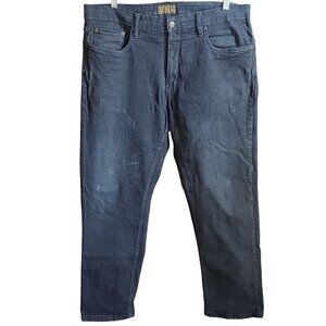 Urban Star Mens Denim Jeans 38x32 Dark Wash Cotton Spandex Stretch Straight Leg